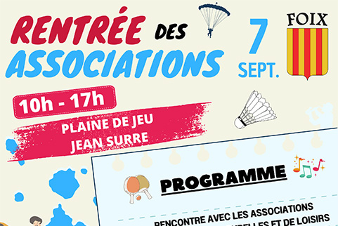 Forum des associations de Foix – 7 sept. 2024